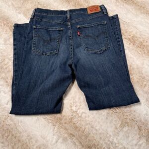 Levi's 311 Shaping Skinny Dark Blue Denim Jeans size 30 stretchy!